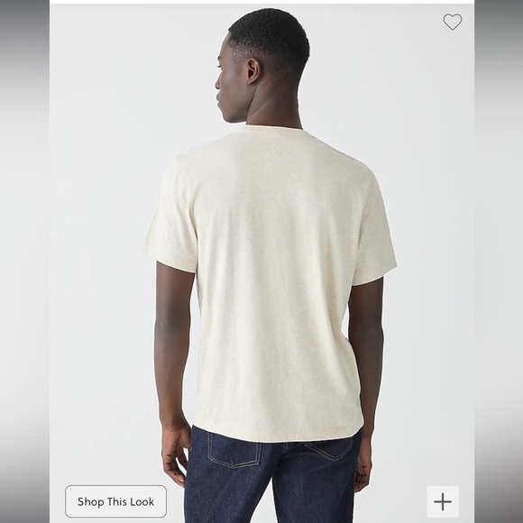 NWT J Crew Men’s Slim Broken In T-Shirt in Heather Grey Size Small - Picture 4 of 5